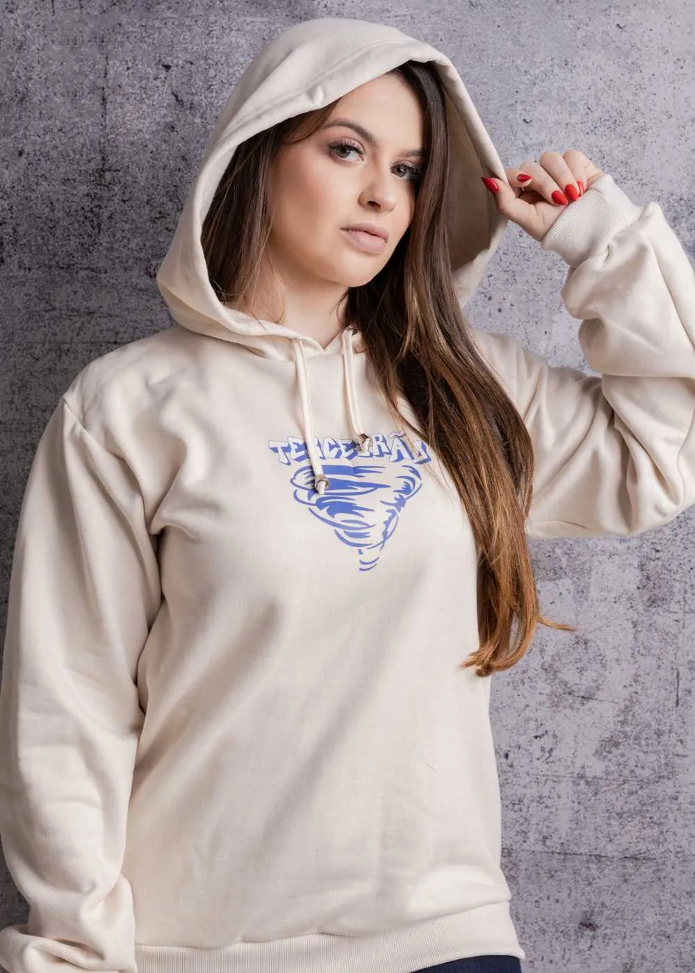 Blusa de Moletom Feminina — Foto 1