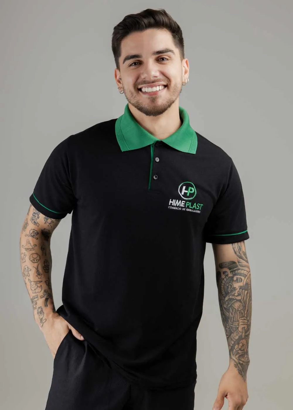 Camisa Polo Piquê Masculina — Foto 1
