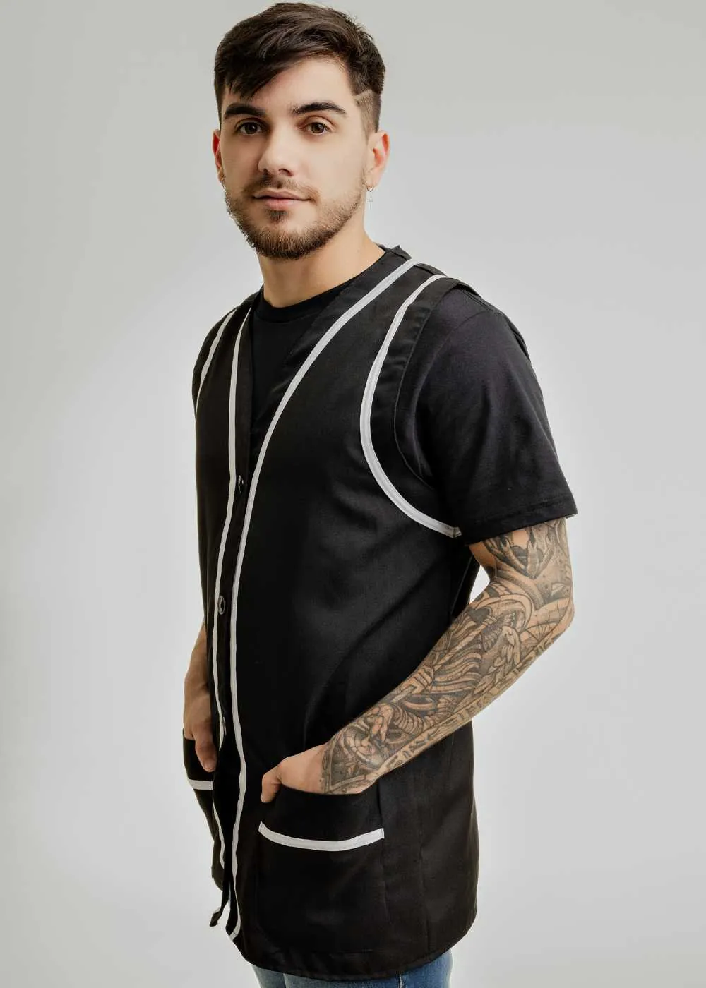 Jaleco Curto Professor Masculino — Foto 1