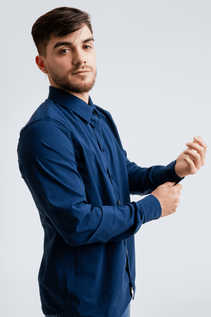 Camisa Social 68% Poliéster 27% Algodão 5% Elastano - Uniformes Brazlucca