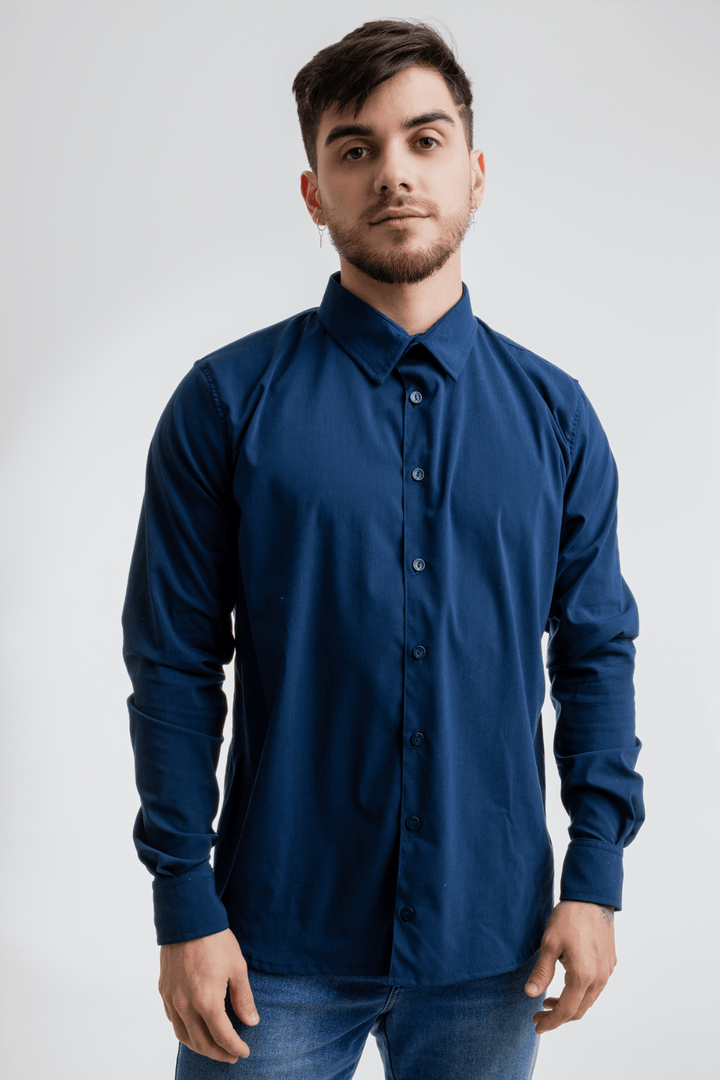 Camisa Social 68% Poliéster 27% Algodão 5% Elastano - Uniformes Brazlucca