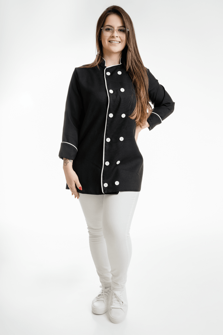 Dolma de Chef Oxford 100% Poliéster - Uniformes Brazlucca