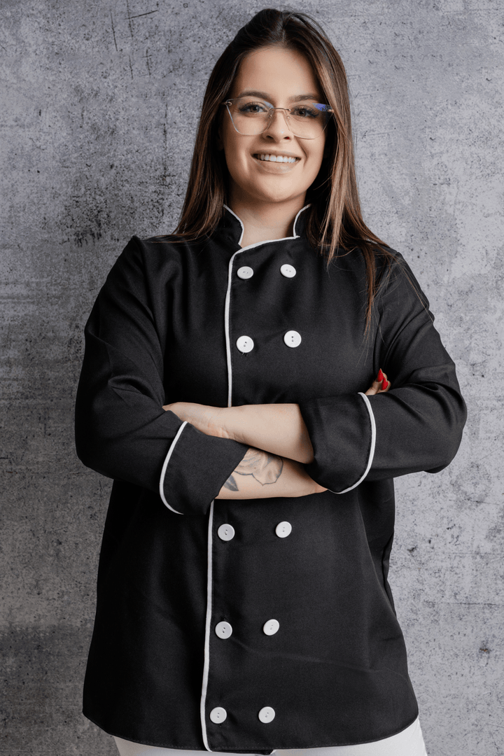 Dolma de Chef Oxford 100% Poliéster - Uniformes Brazlucca