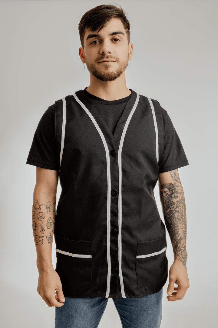 Jaleco Curto Professor Oxford 100% Poliéster - Uniformes Brazlucca
