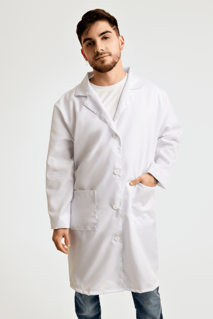 Jaleco Médico Tricofio Antiviral/Antimicrobial 60% Algodão 40% Poliéster - Uniformes Brazlucca