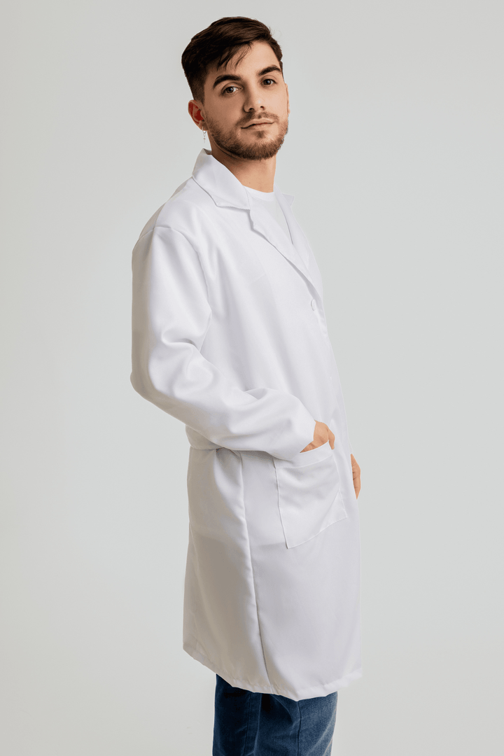 Jaleco Médico Tricofio Antiviral/Antimicrobial 60% Algodão 40% Poliéster - Uniformes Brazlucca