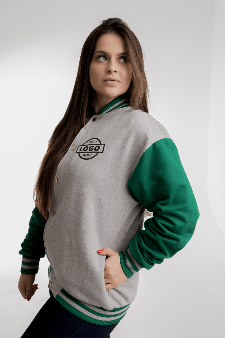 Jaqueta Americana Moletom 50% Poliéster 50% Algodão - Uniformes Brazlucca